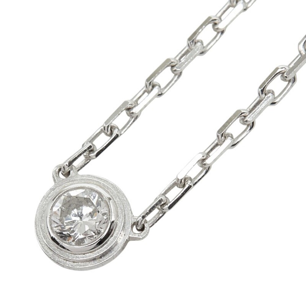 CARTIER 18k Silver Diamond Necklace